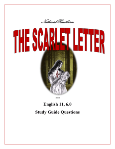 The Scarlet Letter Study Guide Questions