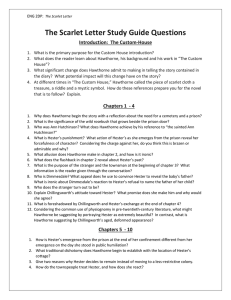 The Scarlet Letter Study Guide Questions