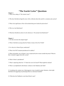 "The Scarlet Letter" Questions