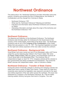 Northwest Ordinance 1787