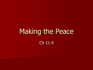 Making the Peace Ch 11.4