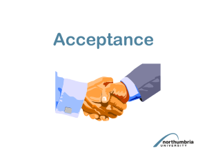 Acceptance PowerPoint
