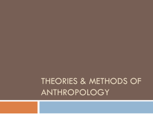 Theories of Anthropology