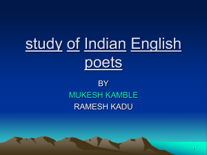 study of Indian English poets