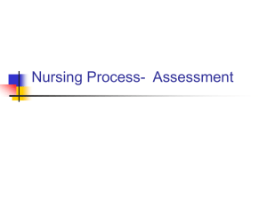 Nursing Process- Assessment