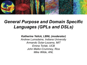 GPLs and DSLs - X