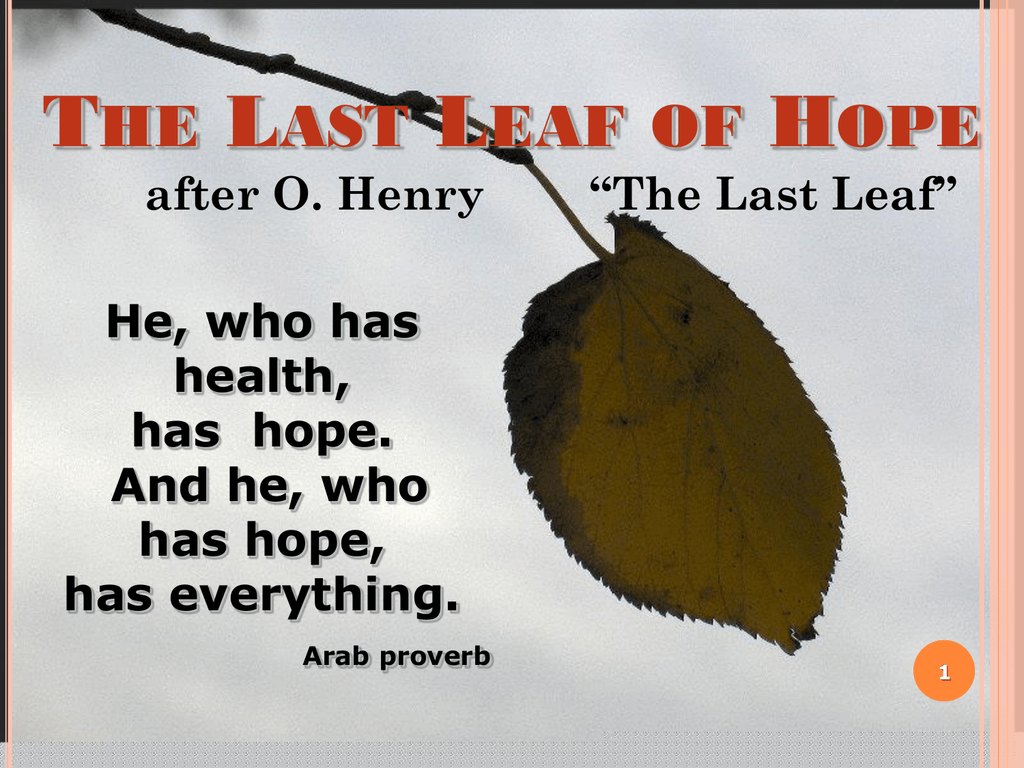 the last leaf by o henry