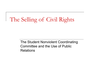 SNCC and Public Relations