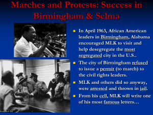 March From Selma to Montgomery, Alabama to