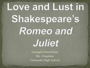 Romeo & Juliet Project - Example
