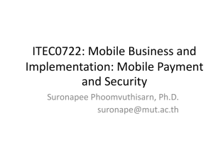 ITEC0722: Mobile Business and Implementation