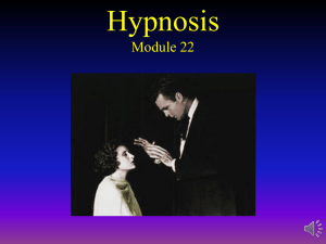 Module 22: Hypnosis & Meditation