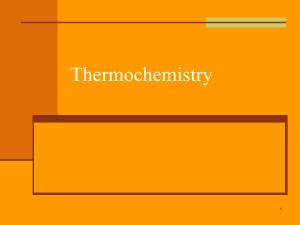 Thermochemistry - Xavier High School