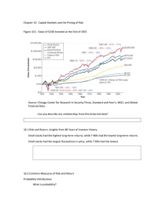 Market Risk - TMC Finance Department Notes