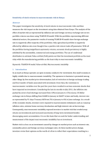 Sensitivity of stock returns to macroeconomic risk in Kenya