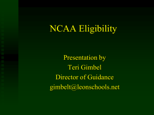 NCAA Clearinghouse Guide for the College Bound
