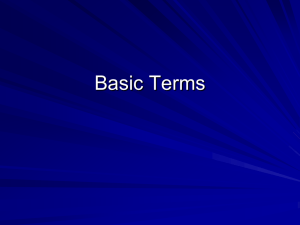 Basic Terms