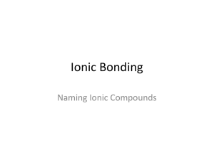 5. Naming Ionic Compounds