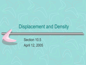 Displacement and Density