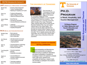 HRT Graduate brochure_2015 - Retail, Hospitality, and Tourism