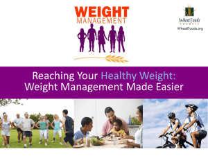 Reaching Your Prime: Weight Management Made Easy