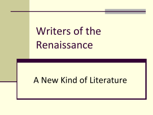 4_ Writers of the Renaissance