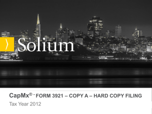 Form 3921 – Hard Copy Filing - CapMxHelp