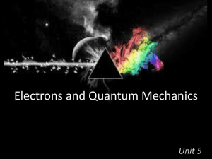 Electrons and Quanta