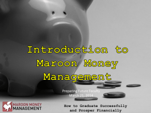 Student Loan Debt - Maroon Money Management