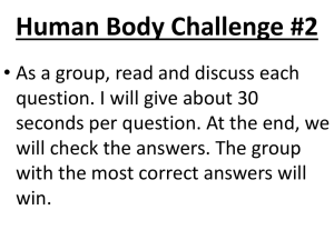 Human Body Challenge #2