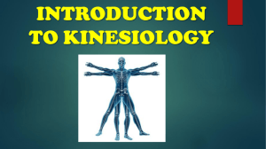 Updated Kinesiology Powerpoint
