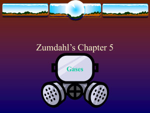 Zumdahl's Chapter 5 - The University of Texas at Dallas