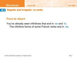 6B.2 Regular and irregular -re verbs