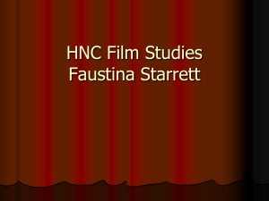 Film studies 2015-2016 - Faustina Starrett