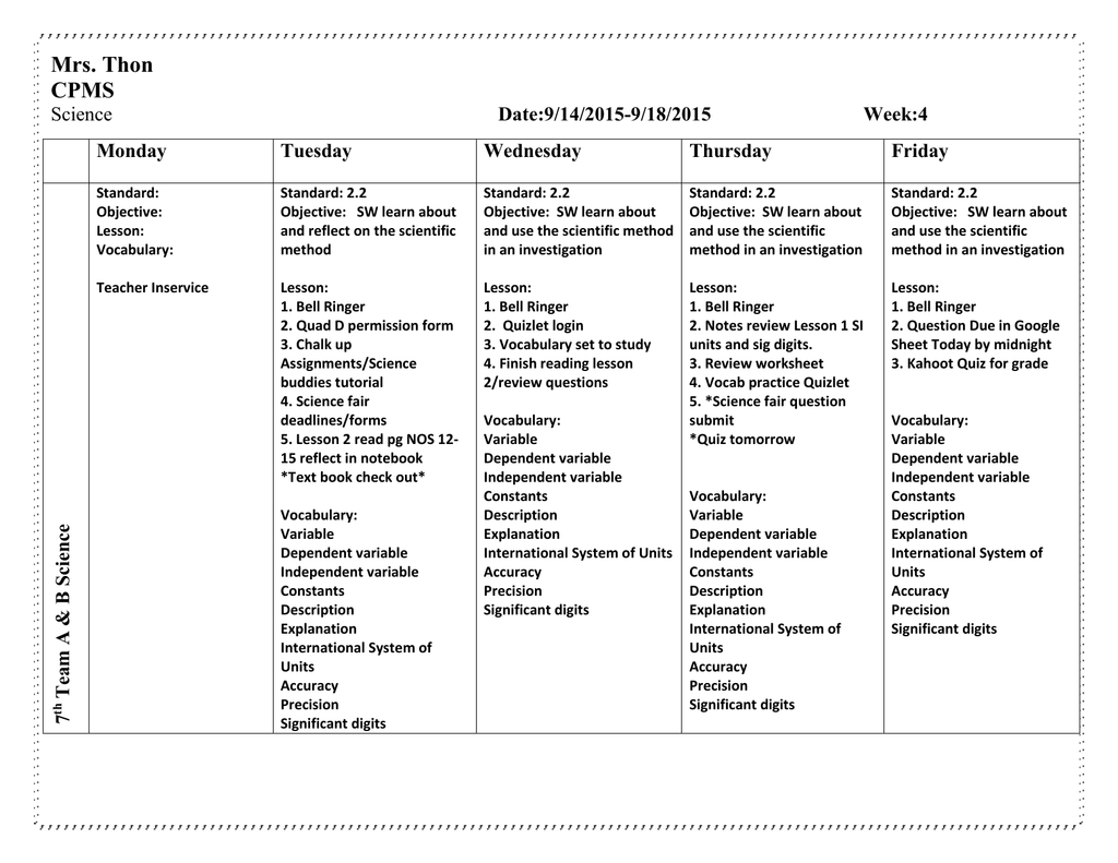 Scientific Method Worksheet Answers 7th Grade