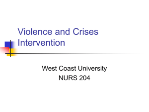 Crises Intervention - N204 & N214L Psychiatric / Mental Health