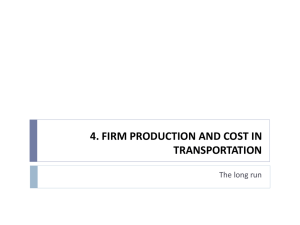4. firm production and cost in transportation