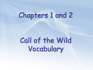 Chapters 1/2 Vocabulary