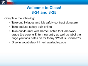 What is Science 8-24 and 8-25