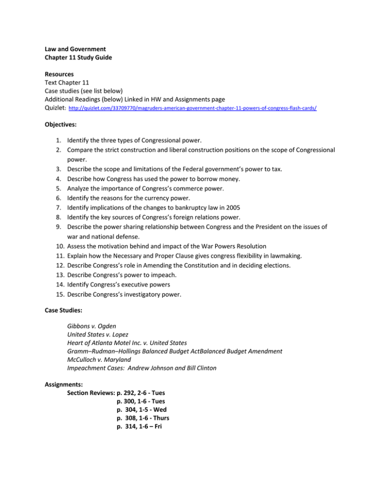 Ch 11 Study Guide Ch 11 Study Guide