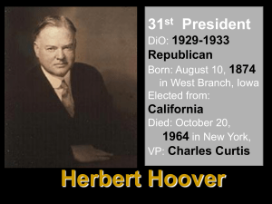 1. herbert hoover