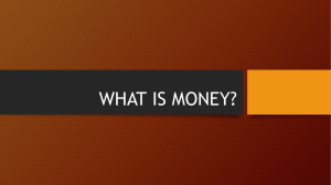 what is money? - Business at Sias