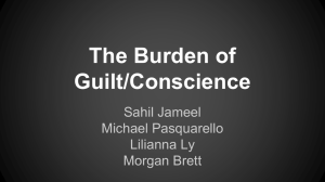 The Burden of Guilt/Conscience