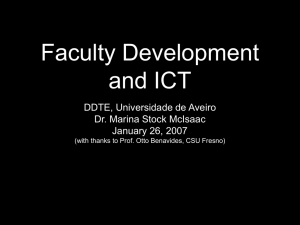 Faculty Development and ICT