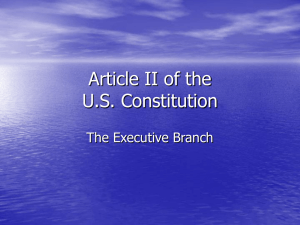 Article II of the U.S. Constitution