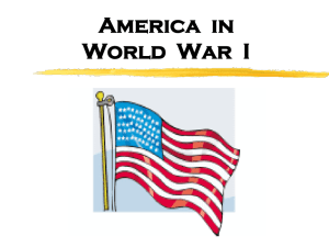 America in World War I - Montgomery County Schools