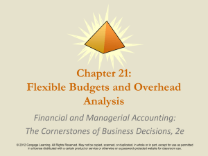 Responsibility for the Fixed Overhead Spending Variance