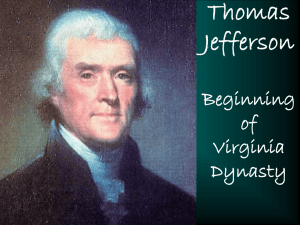 Jeffersons Presidency