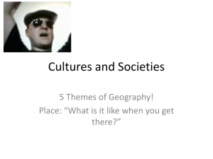 Cultures and Societies