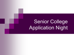 Senior College Application Night